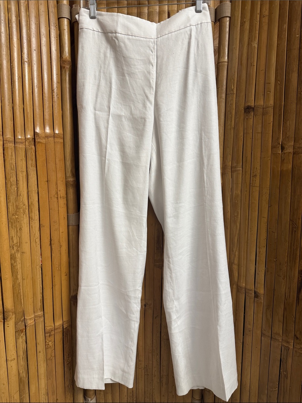 Talbots White Wide Leg Trousers Size 16W NWT